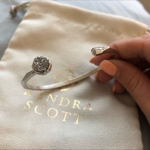 Kendra Scott Bracelet Platinum Drusy and Silver